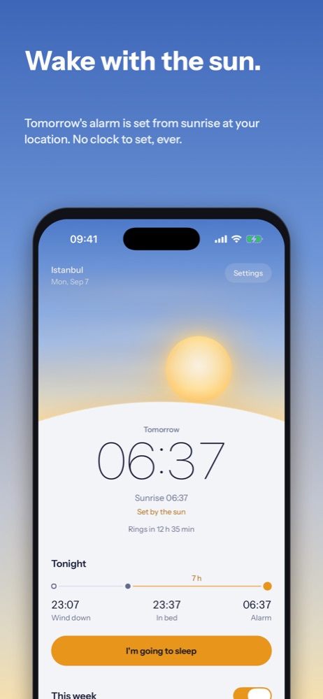 Wake with the sun